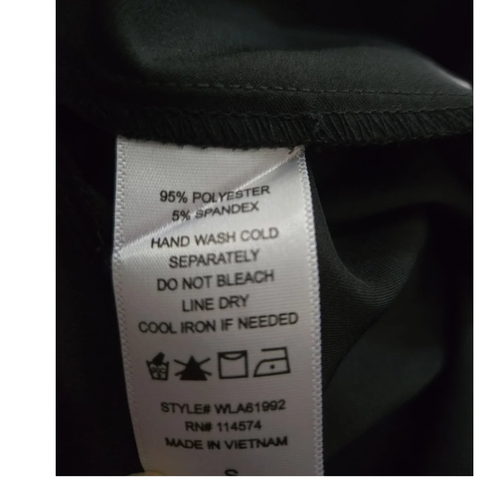 Ro & De Black Draped Pencil Skirt